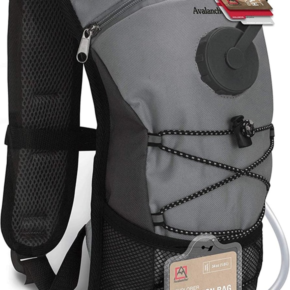 Avalanche Hydration Backpack with 1L Water Bladder | Lightweight, Breathable Mes - Picture 2 of 5